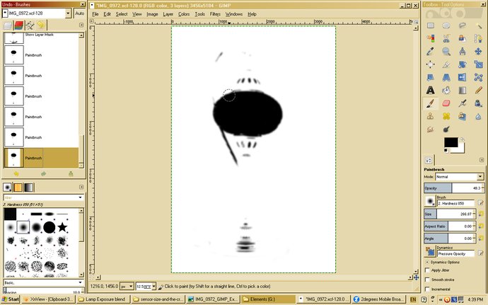 screen shot of corrected layer mask