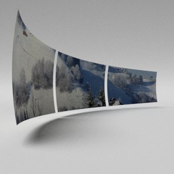 Horizontal panorama arrangement