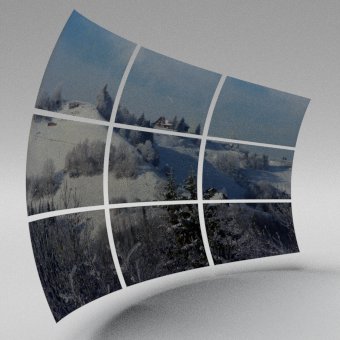 Panorama in matrix arrangement